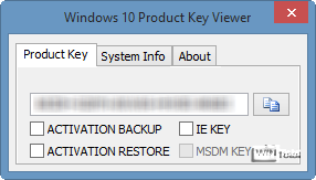 How to view windows 10 product key